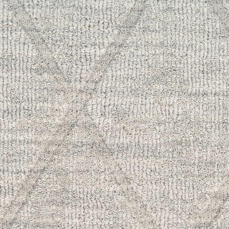Nourison Wool Haven Grey Modern Wool Indoor Rug