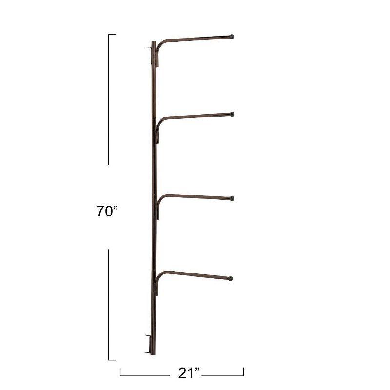 Bronze Wall Mounted Hinge-It Clutterbuster Towel Bar