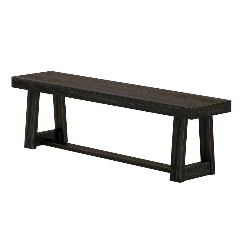 Plank+Beam  60" Classic Solid Wood Dining Bench, Bench for Dining Table