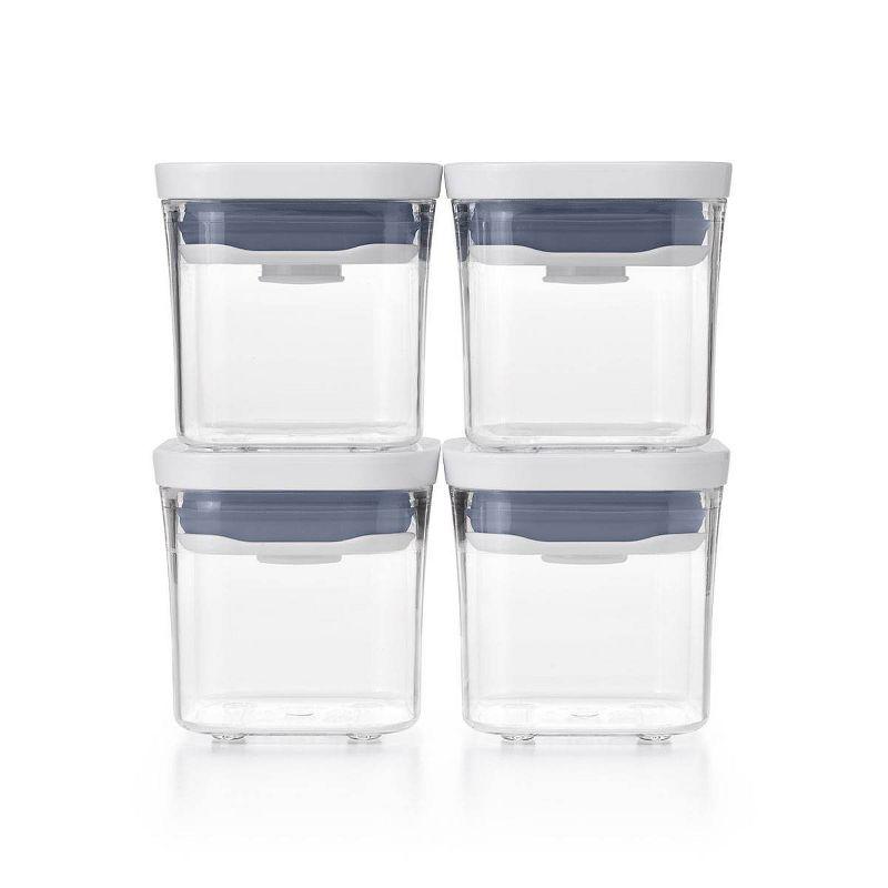 Clear BPA-Free Plastic Mini Food Storage Container Set