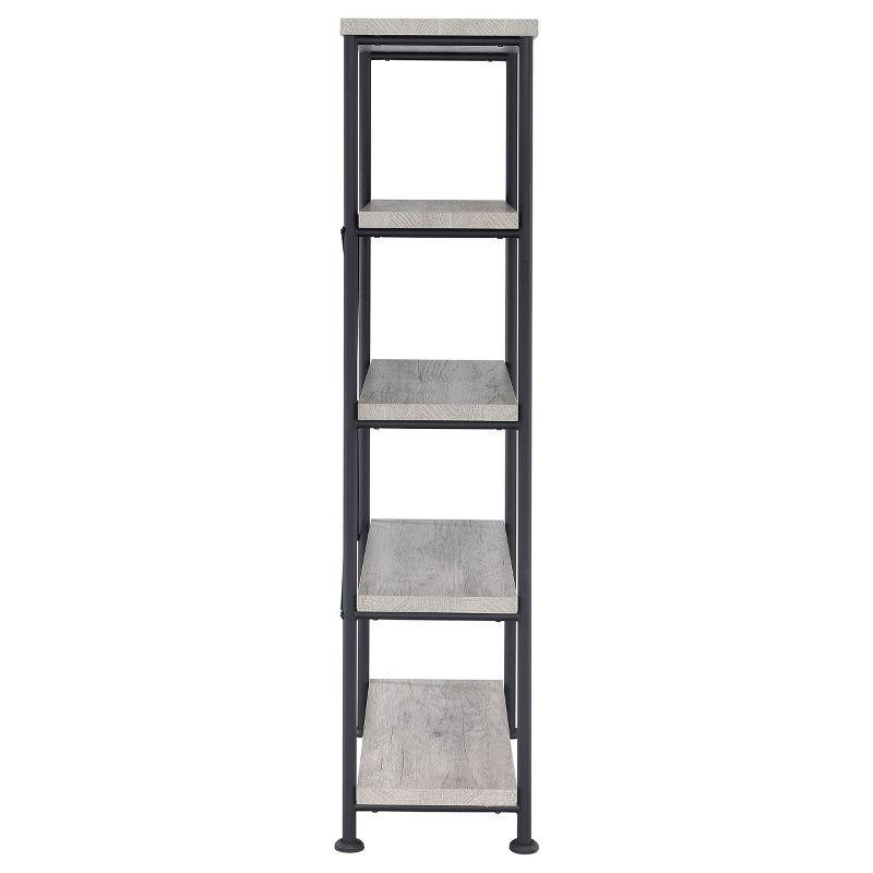 63" Analiese 4 Shelf Bookcase Gray Driftwood - Coaster