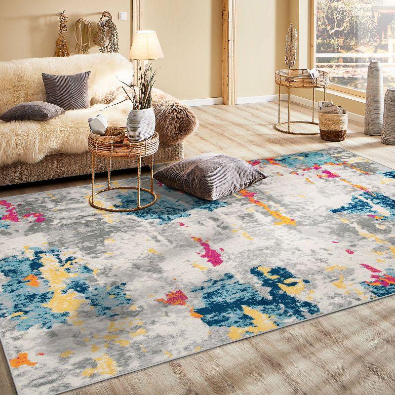 World Rug Gallery Distressed Abstract Pattern Area Rug