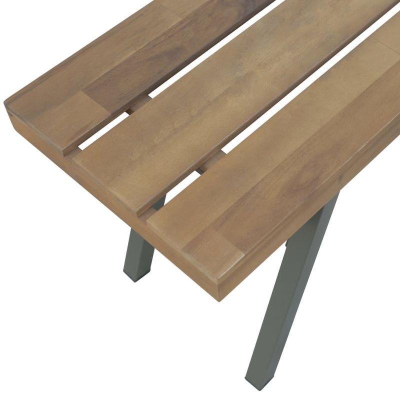 vidaXL Patio Bench 47.2 in. Solid Acacia Wood