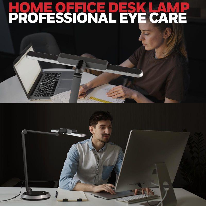 BEAUTY DEPOT Honeywell H9 Sunturalux? LED Desk Lamp For Eye Care: Auto-Sensing, 3 Color Temperatures, Stepless Dimming