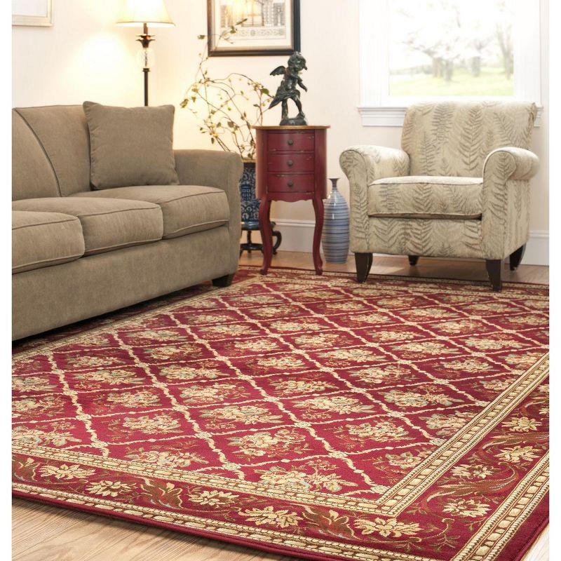 Lyndhurst LNH556 Power Loomed Area Rug - Red/Red - 8'9"x11'9" - Safavieh.