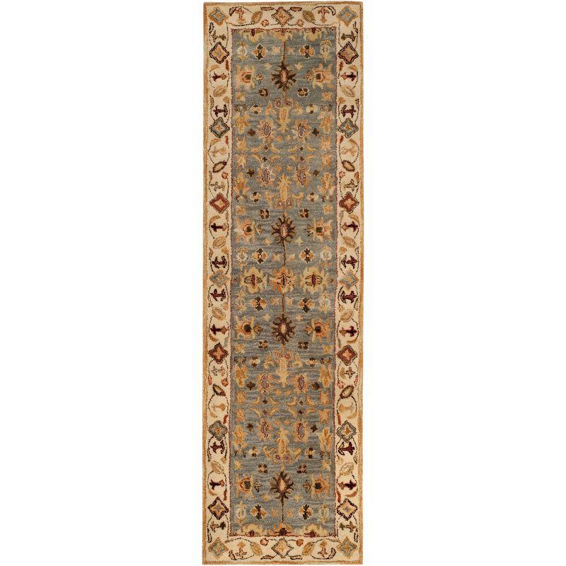 Royalty ROY343 Hand Tufted Runner Rug - Blue/Beige - 2'3"x7' - Safavieh.