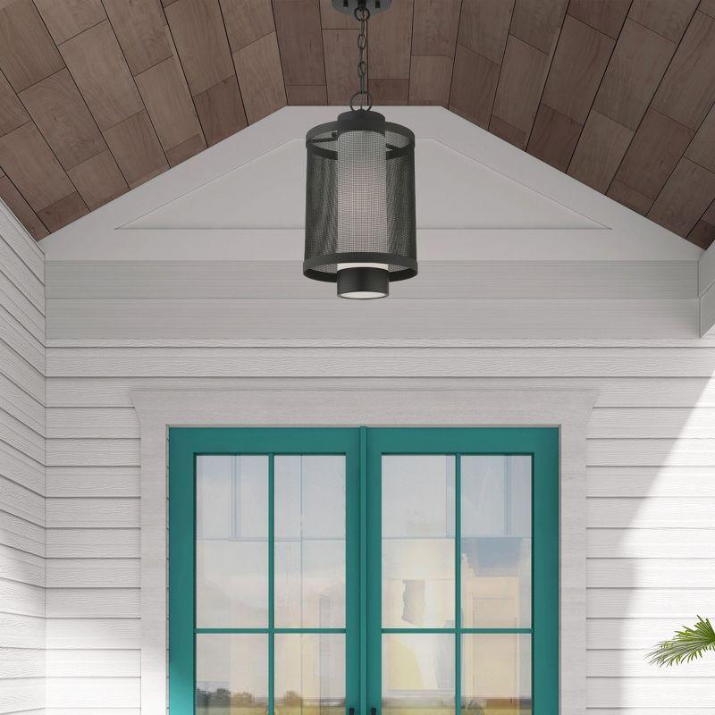 Livex Lighting Nottingham 1 - Light Pendant in  Textured Black