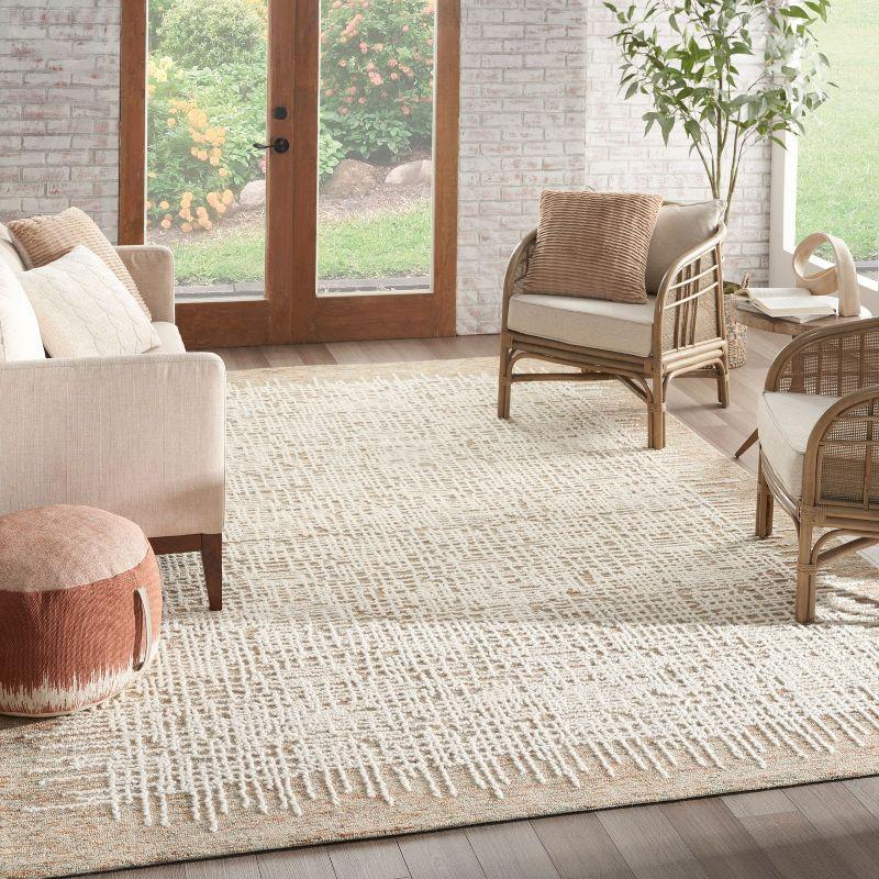 Nourison Vail Rustic Texture Indoor Area Rug Beige/Multi 8'3" x 11'6"