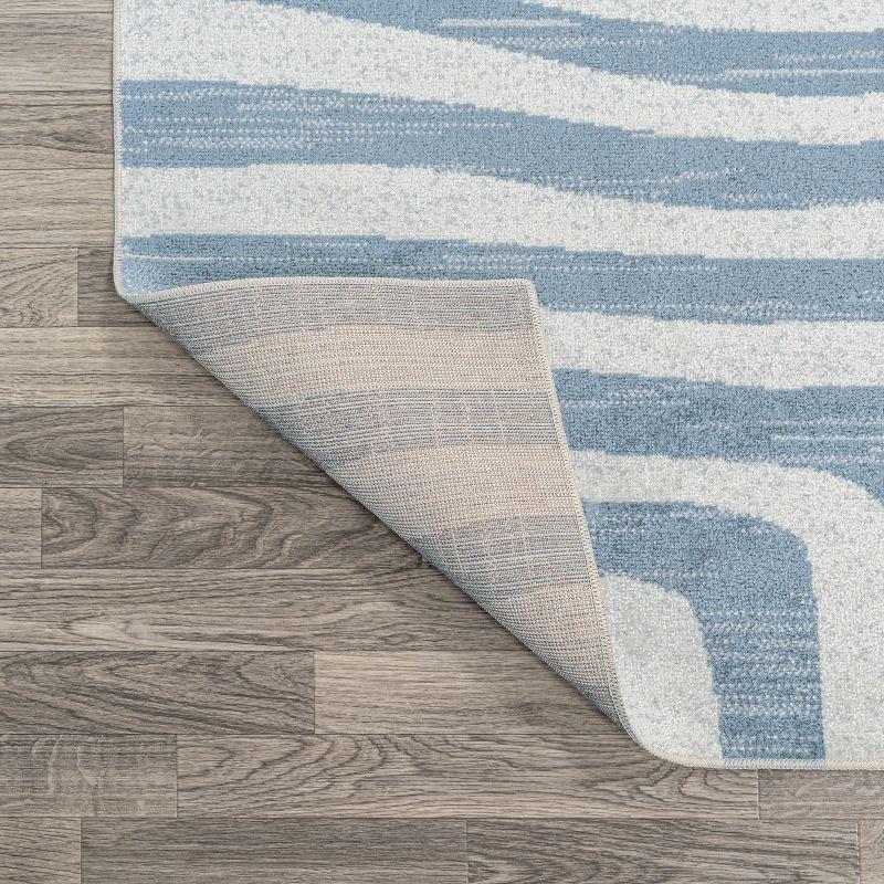 JONATHAN Y Maze Abstract Two-Tone Low-Pile Machine-Washable Area Rug