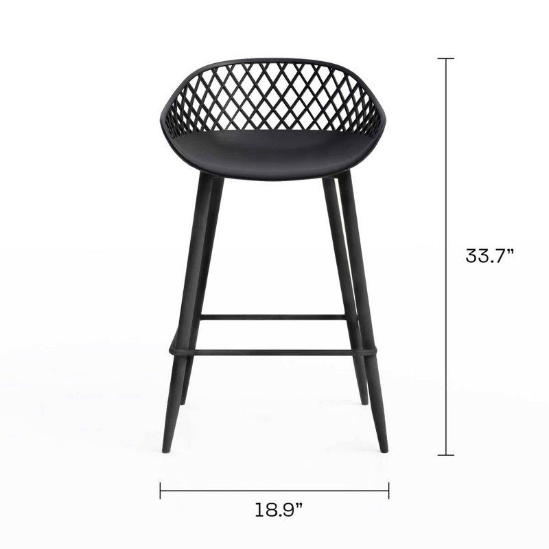 Set of 2 Kurv Counter Height Barstool - Jamesdar