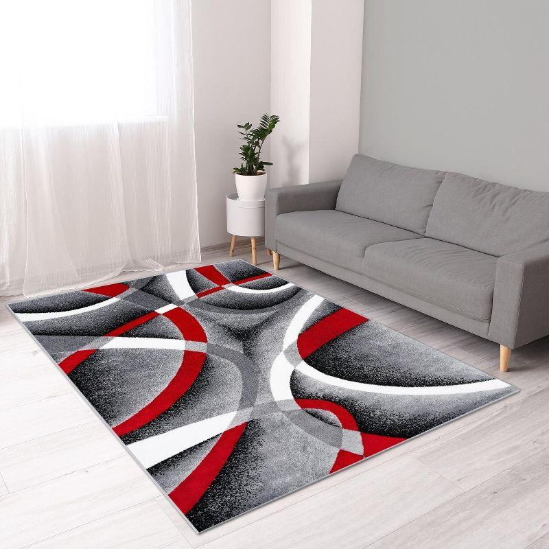 Luxe Weavers Modern Abstract Geometric Area Rug