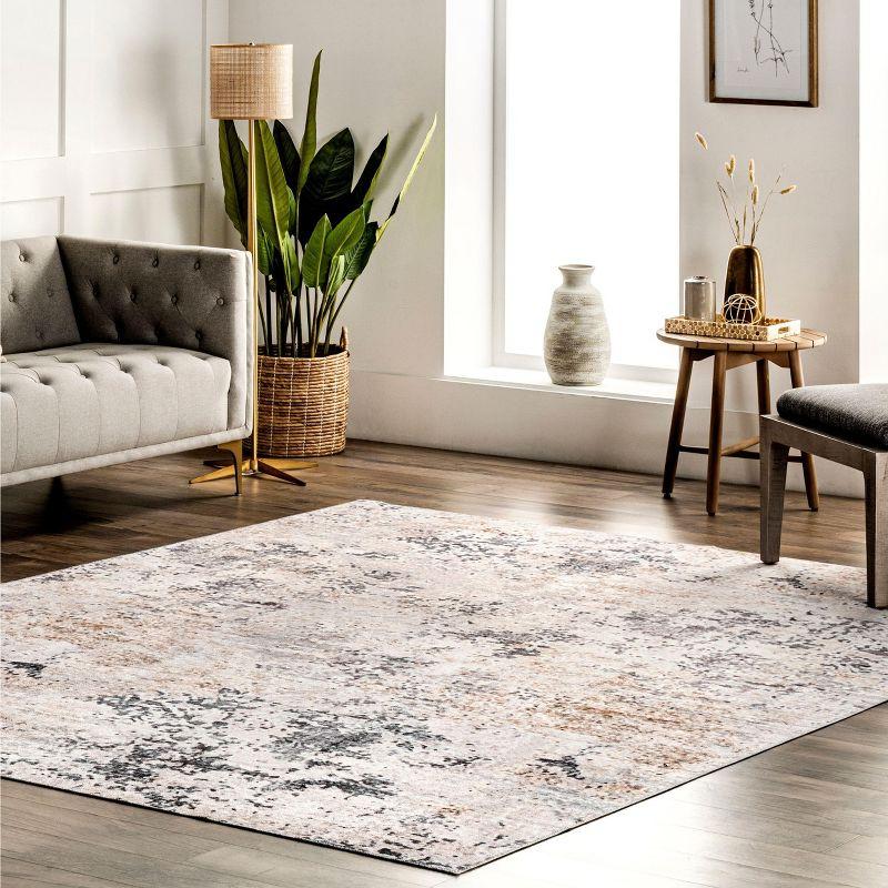 nuLOOM Danae SpinClean Machine Washable Stain-Resistant Area Rug