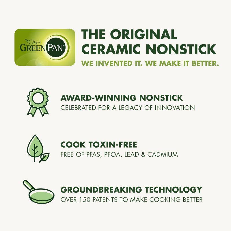 GreenPan Nova 10pc Ceramic Nonstick Aluminum Cookware Set