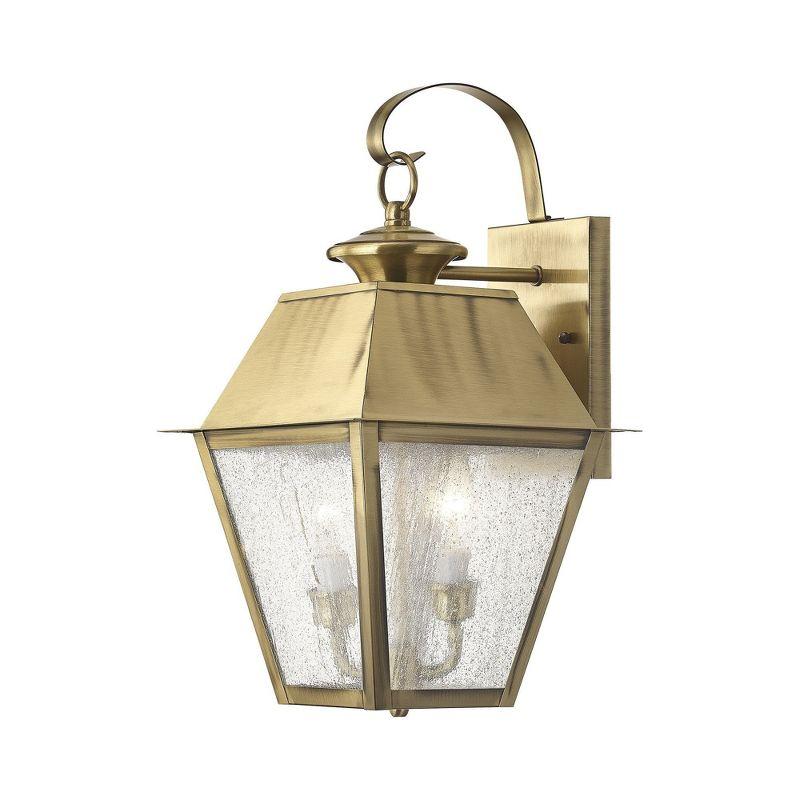 Livex Lighting Mansfield 2 - Light Wall Light in  Antique Brass