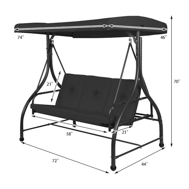 Briggs Converting Outdoor Porch Swing with Stand