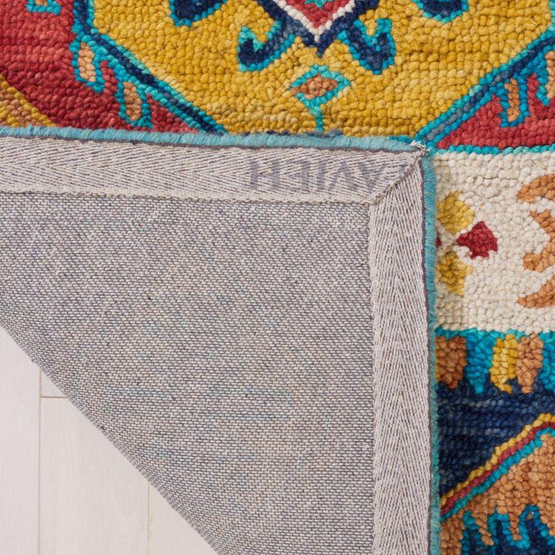Aspen APN502 Hand Tufted Indoor Area Rug - Navy/Ivory - 9'x12' - Safavieh