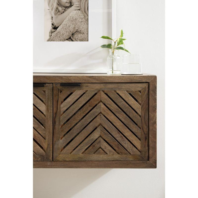 Kate and Laurel Mezzeta Decorative Wood Wall Cabinet