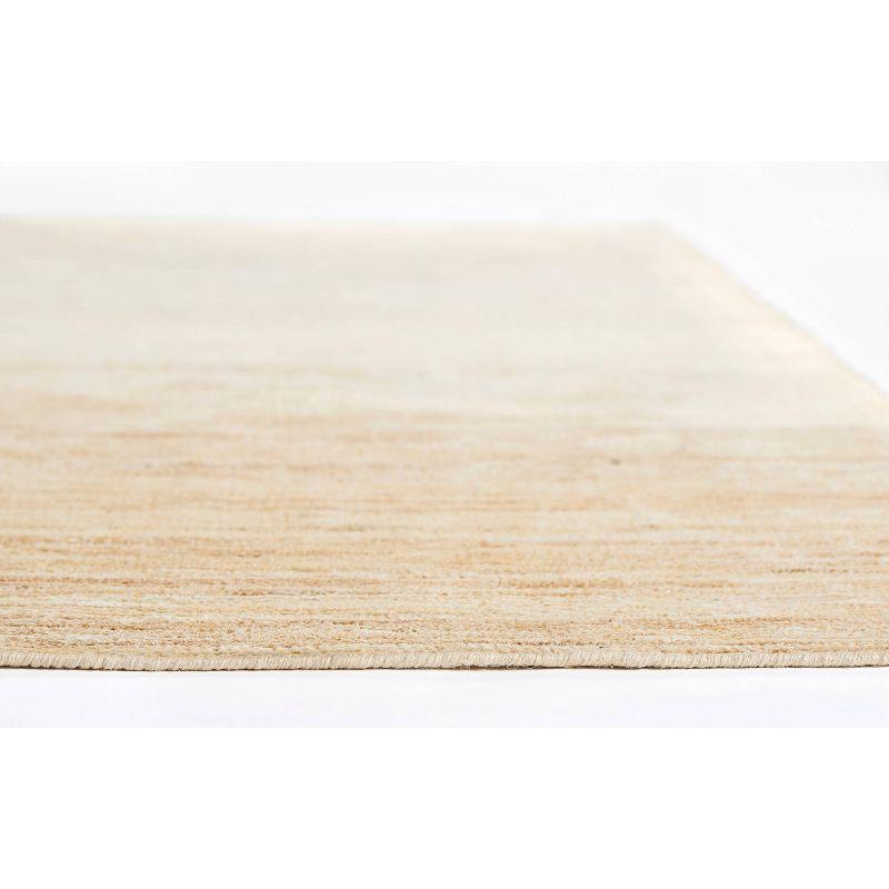 Momeni 9'x12' Organic Solid Handknotted Area Rug Natural: Jute & Cotton, Low Pile, Handmade, Indoor Rectangle Rug