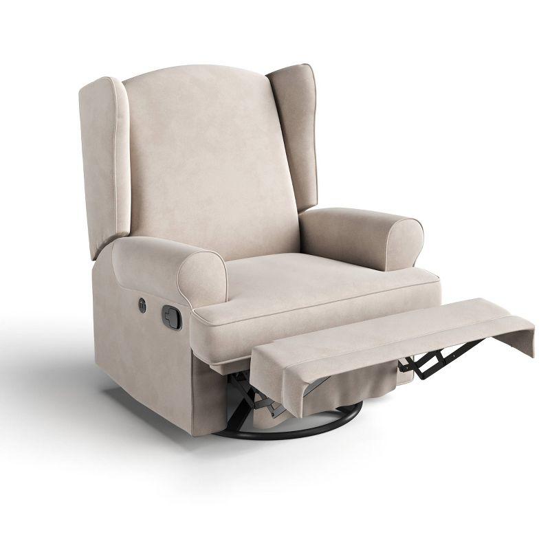 Serenity Swivel Reclining Glider Rocking Chair with USB