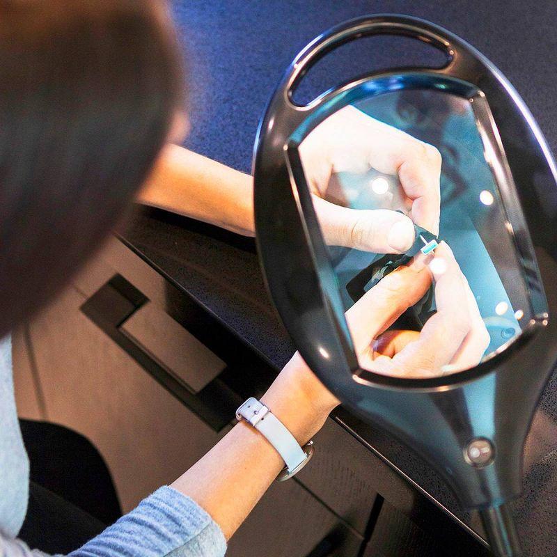 Brightech Pro 44 in. Industrial 2.25X Magnifying LED Floor Lamp with Adjustable Gooseneck Head