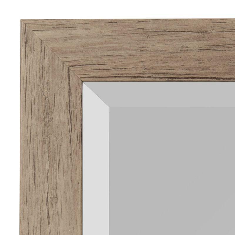 27&#34; x 39&#34; Beatrice Framed Wall Mirror Rustic Brown - DesignOvation