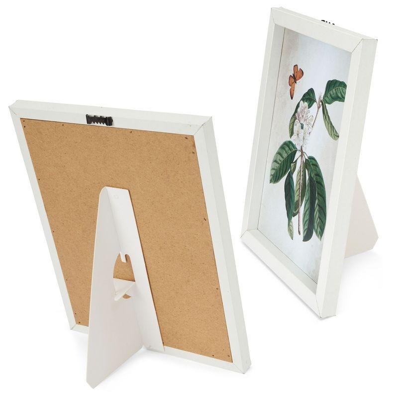 Bright Creations 50-Pack Self-Stick Cardboard Easel Backs, Picture Frame and Art Easel Stand Bulk Pack (White, 7 in)