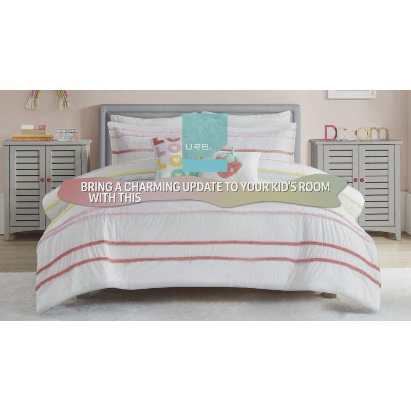 Haisley Cotton Comforter Set with Chenille Trim