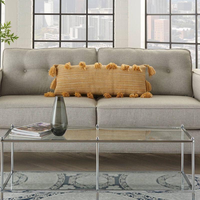 Life Styles Woven with Tassels Throw Pillow - Mina Victory