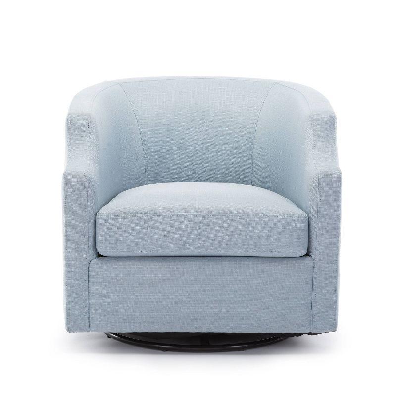 Debbie 77.47cm Wide Polyester Swivel Barrel Chair