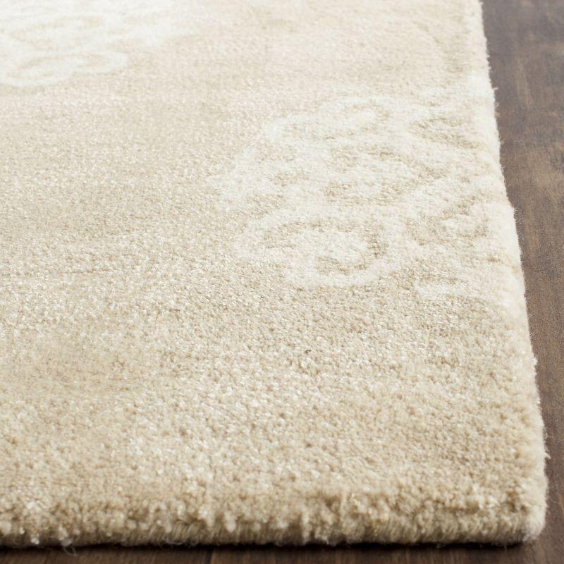 Soho SOH724 Hand Tufted Indoor Area Rug - Beige/Ivory - 6'x6' - Safavieh
