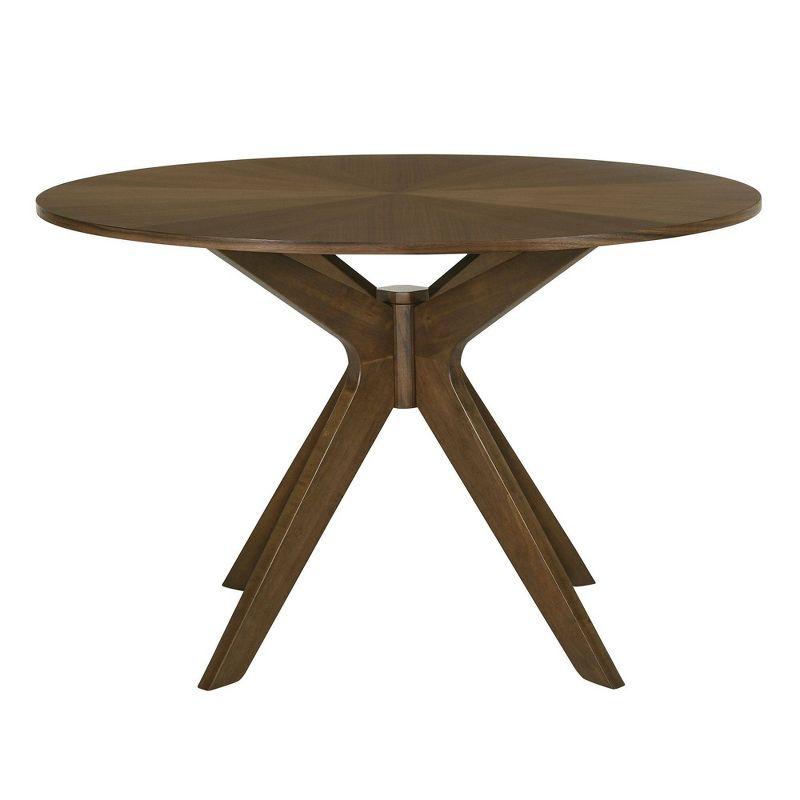 Wynden Standard Height Dining Table Walnut - Picket House Furnishings: Mid-Century, Tapered Legs, Seats 4