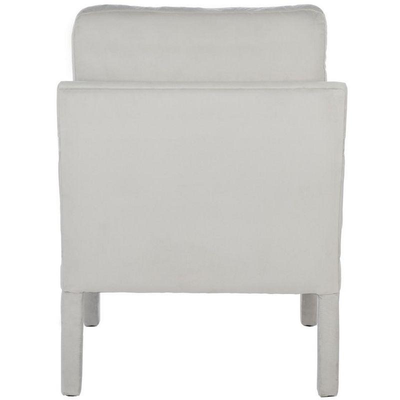 Genoa Upholstered Arm Chair - ACH4510 - Light Grey - Safavieh