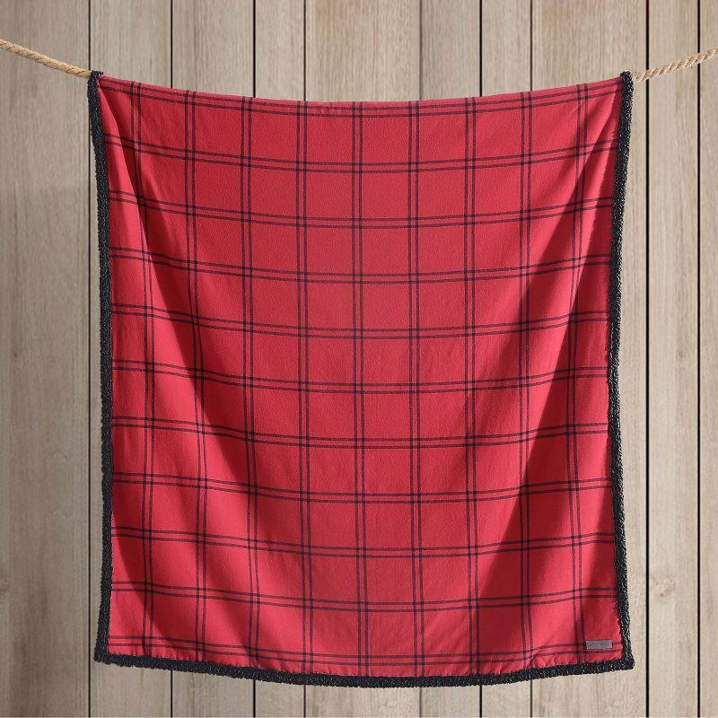 Eddie Bauer Eddie Bauer Printed Flannel/Sherpa Throw Blankets