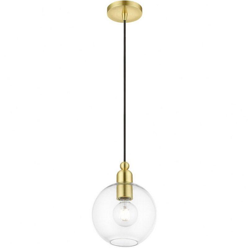 Livex Lighting Downtown 1 - Light Pendant in  Satin Brass