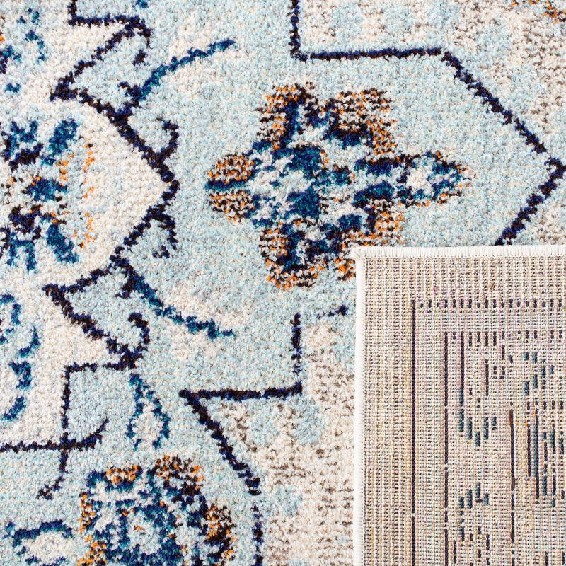 Madison MAD473 Power Loomed Indoor Area Rug - Ivory/Light Blue - 8'x10' - Safavieh