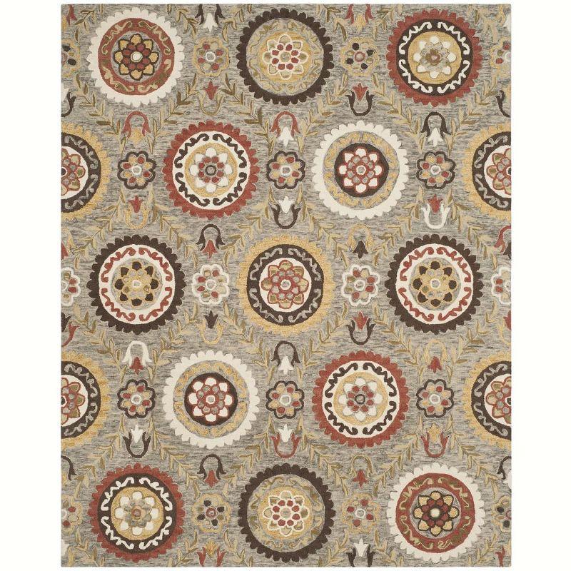 Suzani SZN374 Hand Hooked Area Rug  - Safavieh