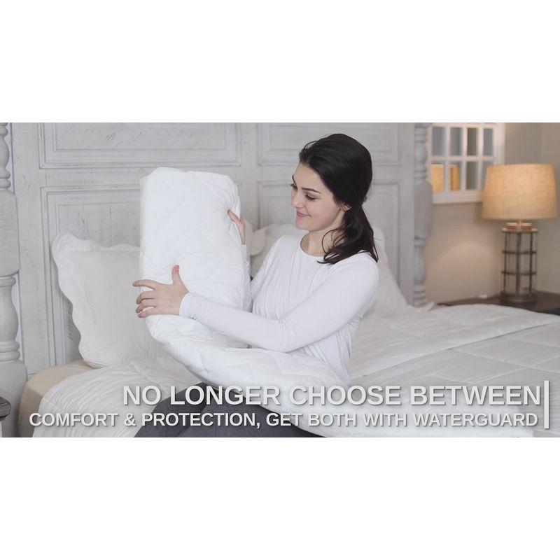 Waterguard Waterproof Quilted Mattress Pad Protector – White