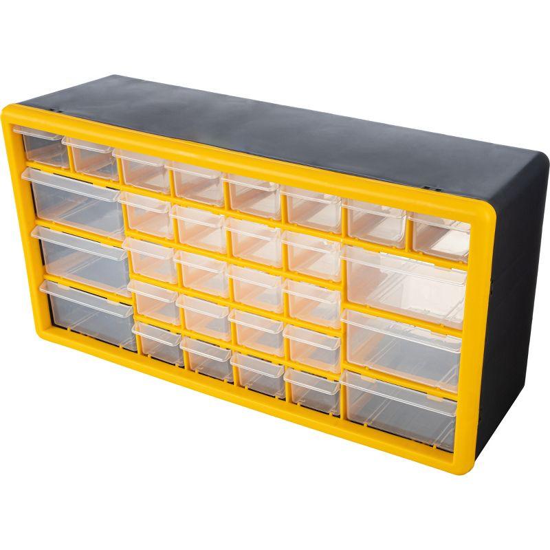 Stalwart 30-Drawer Small Part Organizer, Yellow