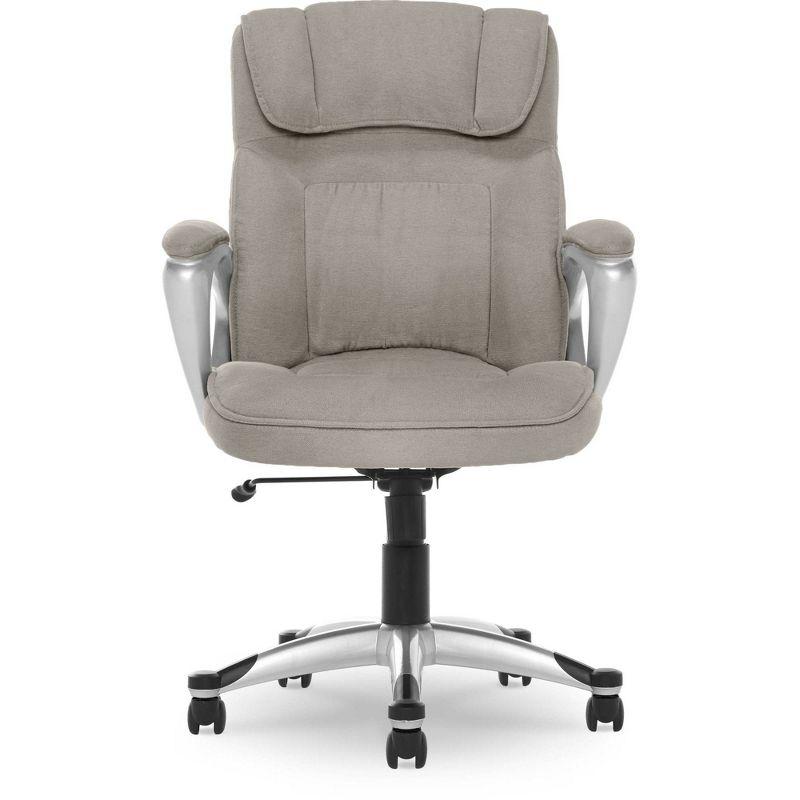 Serta Hannah Executive Ergonomic Office Chair with Lumbar Support and Pillowed Headrest