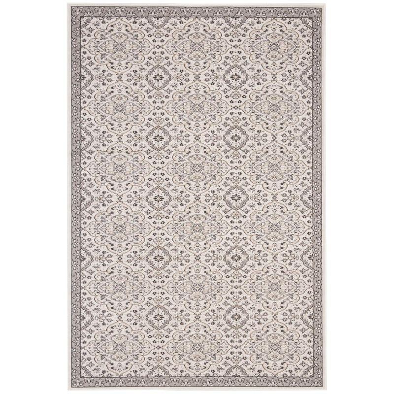 Montage MTG283 Power Loomed Indoor/Outdoor Area Rug - Ivory/Grey - 4'x6' - Safavieh.