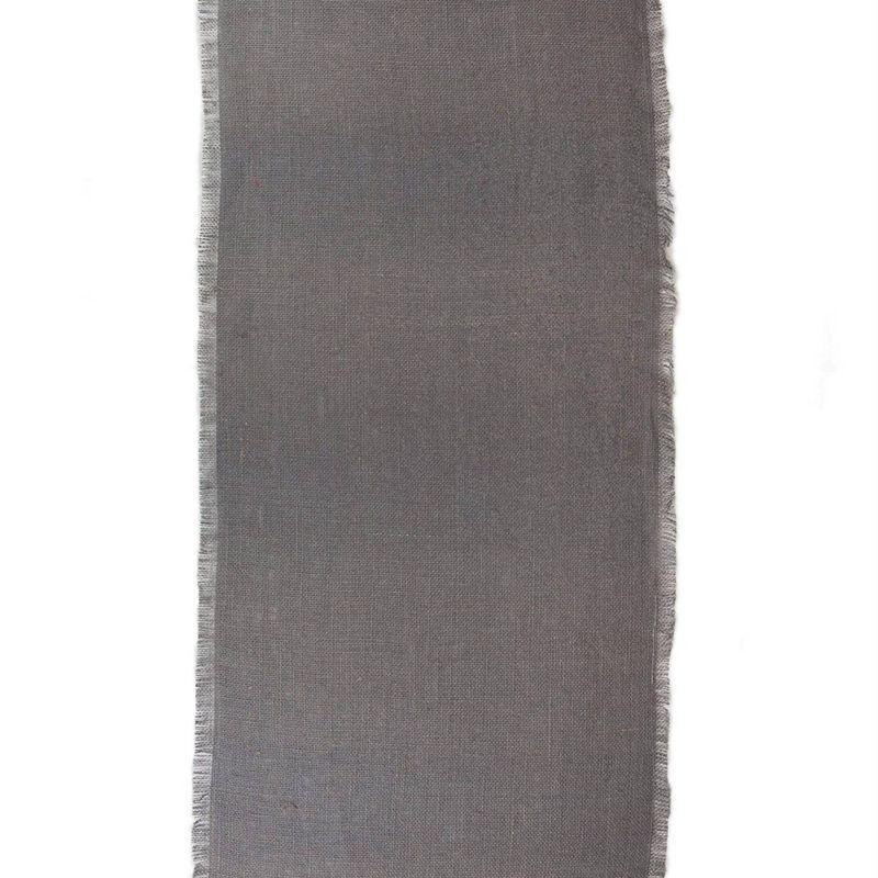 48" x 15" Jute Table Runner Gray - Design Imports