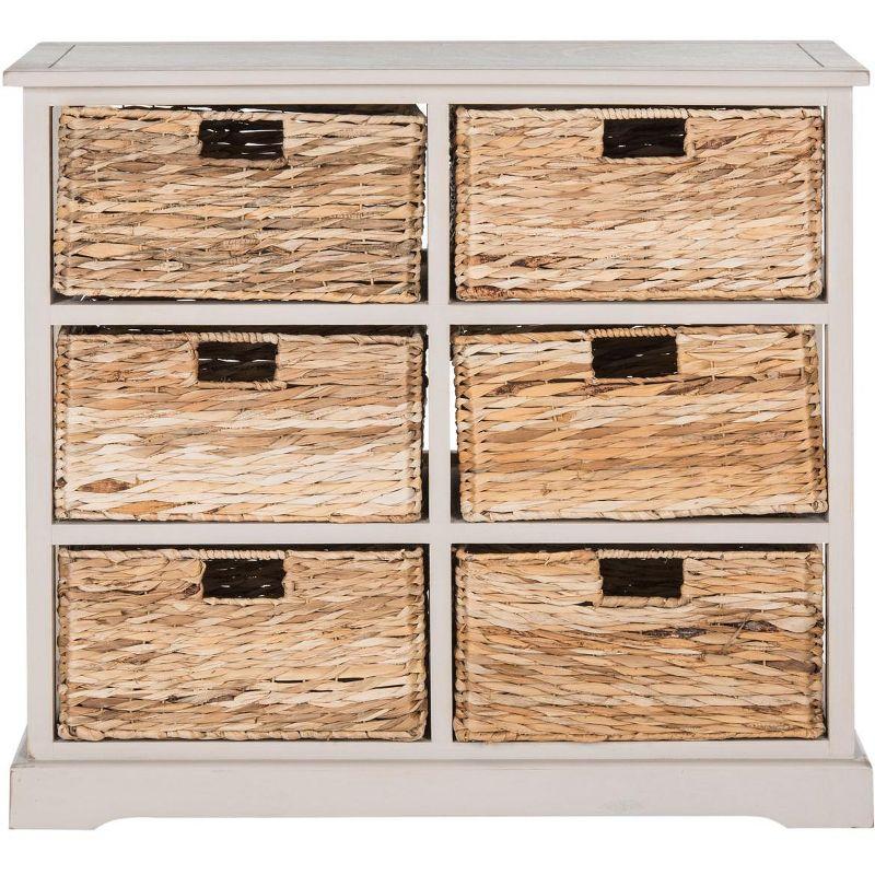 Keenan 6 Wicker Basket Storage Chest - Safavieh