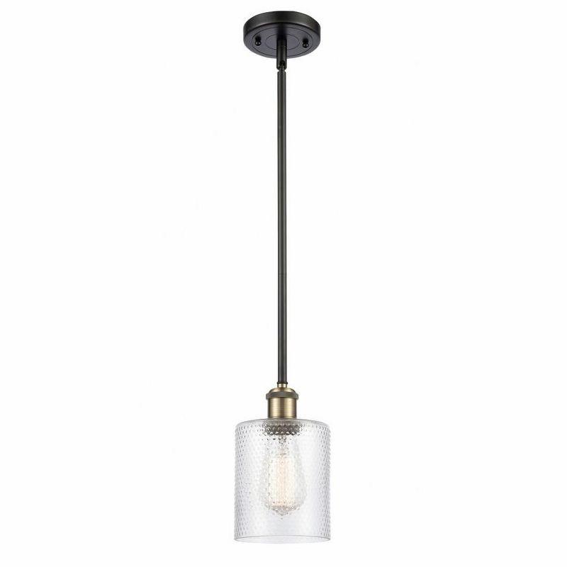 Innovations Lighting Cobbleskill 1 - Light Pendant in  Black Antique Brass