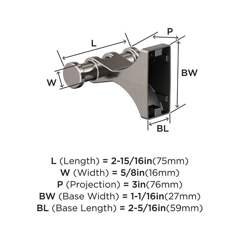 Amerock Davenport Wall Mounted Hook for Towel and Robe