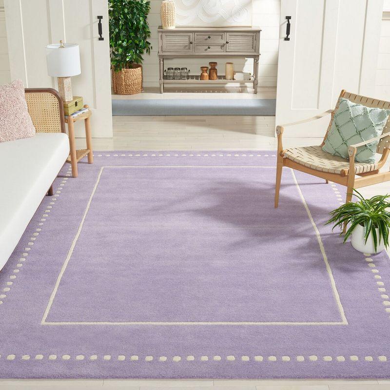 Bella BEL151 Hand Tufted Area Rug - Lavander/Ivory - 8'x10' - Safavieh.