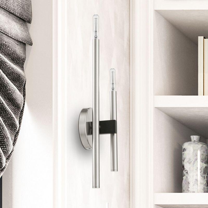 Livex Lighting Denmark 2 - Light Wall Light in  Brushed Nickel