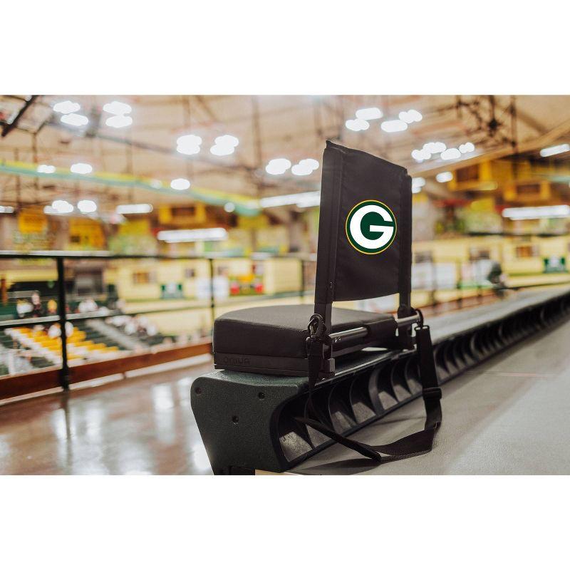 NFL Green Bay Packers Stadium Seat Cushion with Back Support