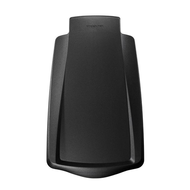 simplehuman Simplehuman 10 Liter / 2.6 Gallon Compact Slim Bathroom or Office Step Trash Can, Black Plastic