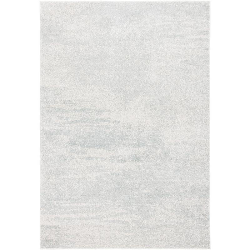 Ivory Elegance 4' x 6' Hand-Knotted Synthetic Area Rug