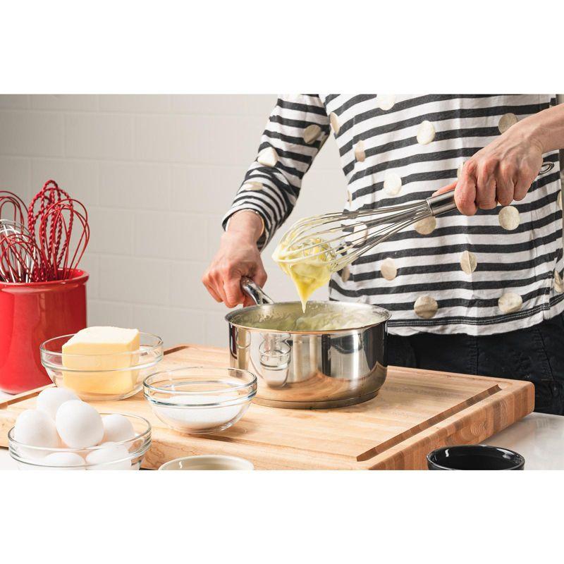 Cuisipro 12 Inch Stainless Steel Balloon Whisk with Hook